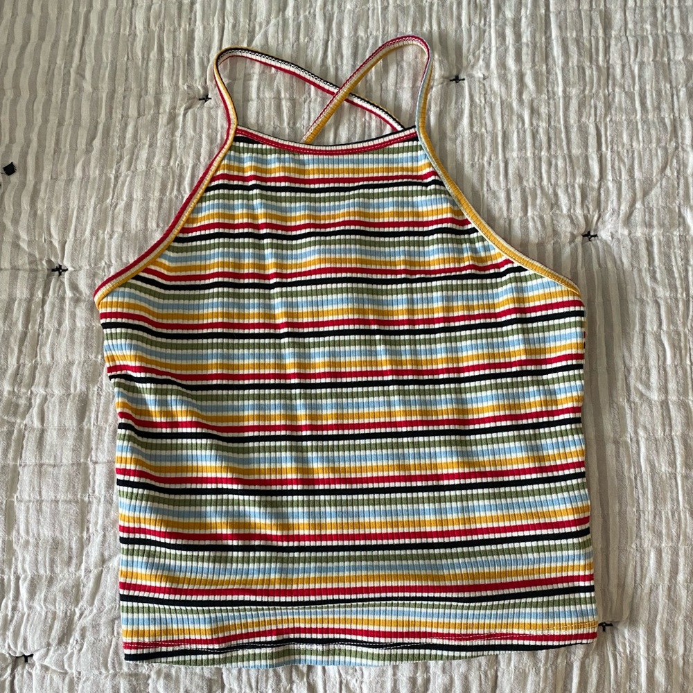NEVER WORN Colorful Crop Top